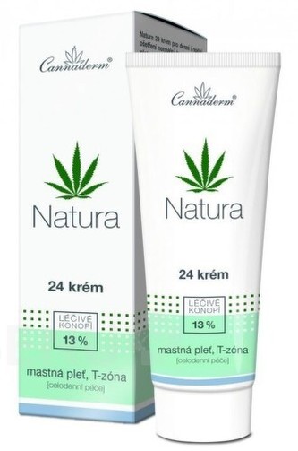 Cannaderm Cannaderm Natura 24 krém na mastnou pleť 75 g