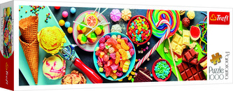 Puzzle panoramatické Sladké potěšení 1000 dílků