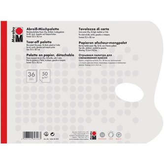 Marabu jednorázová paleta na barvy