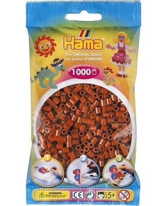 Středně hnědé korálky - 1000ks MIDI