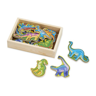 Dřevěné magnety Dino