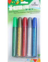 Glitrová lepidla / 5 barev /