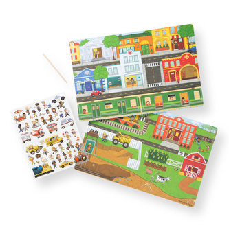 Hrací plocha s propisoty Město