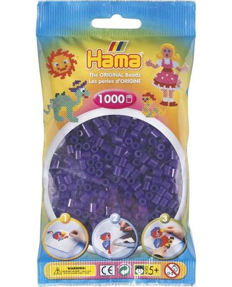 Průhledné fialové korálky - 1000 ks MIDI