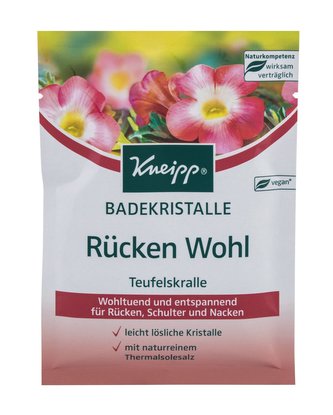 Kneipp Mineral Bath Salt Koupelová sůl Back Comfort 60 g Devil´s Claw unisex