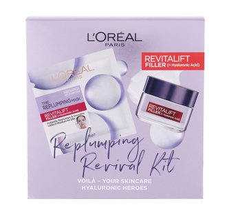 L´Oréal Paris Revitalift Filler HA denní pleťová péče 50 ml + pleťová maska 35 g