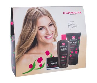Dermacol Black Magic hydratační pleťový gel 50 ml + pleťová maska 150 ml + micelární voda 200 ml