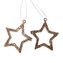 Závěsná hvězda - champagne 5 cm