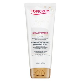 Topicrem Intenzivně hydratační tělové mléko se třpytkami (Ultra-Moisturizing Sparkling Body) 200 ml woman