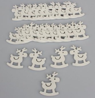 Dřevěný sobík - sada 24 ks