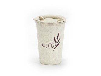 Kelímek s víčkem G21 beECO Espresso 280ml béžový