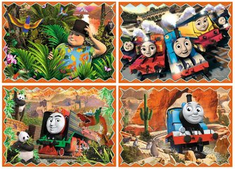 Puzzle: Mašinka Tomáš: Cestování 4v1 (12,15,20,24 dílků)