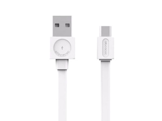 Kabel ALLOCACOC USB/Micro USB 1.5m bílý