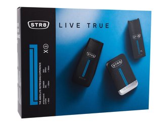 STR8 Live True - voda po holení 50 ml + deodorant ve spreji 150 ml + sprchový gel 250 ml man