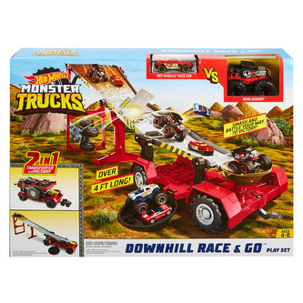 HW MONSTER TRUCKS ZÁVOD Z KOPCE 2V1