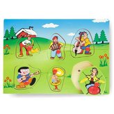 Vkládací puzzle ozvučené hudební nástroje