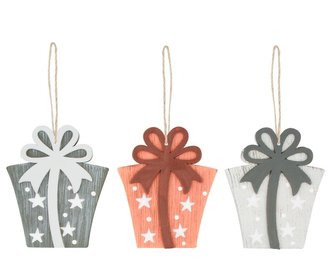 Dárek dřevěný 8 cm na pověšení