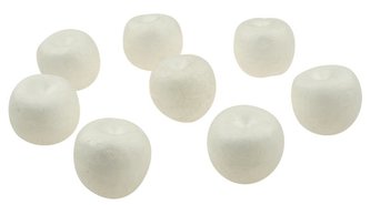 Dílky z polystyrenu - jablíčka 4cm (8 ks)