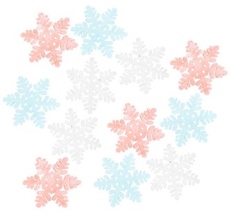 Vločky dřevěné 4 cm (12 ks)