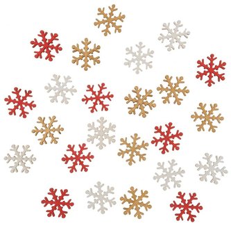 Dřevěné vločky 2 cm (24 ks)