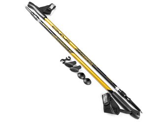 Hole trekingové SPOKEY MEADOW 1 pár s příslušenstvím černo-zlaté