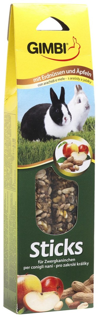 GIMB Sticks kralik buraky+jablko 2ks