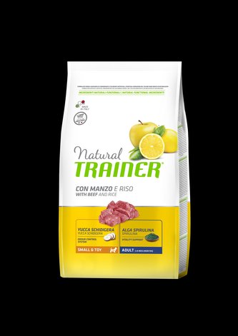 TRAINER Natural Small&Toy Ad. Hovezi a ryze 800g