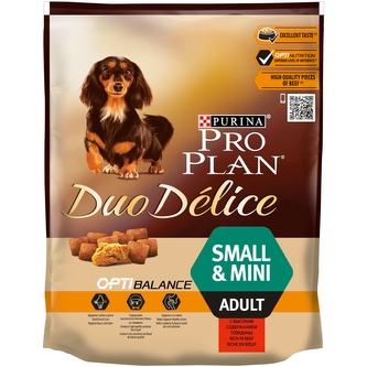 Pur.PP DUO DELICE Small&Mini ADULT hovezi 700g