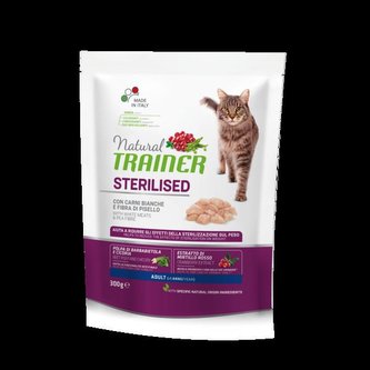 TRAINER Natural Cat Sterilised drubezi maso 300g