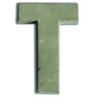 Betonové písmeno k dekoraci 7,6 cm - T