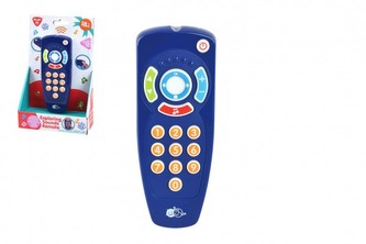 Dálkový ovladač plast na baterie se zvukem v krabici 12x21x6cm 18m+