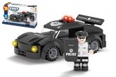 Kostky stavebnice Dromader Swat auto policie 89 dílků v krabičce 19x13x5cm