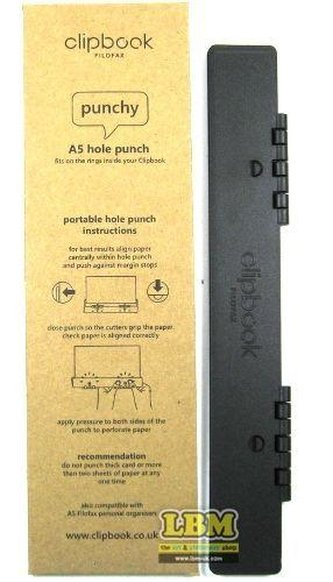 Filofax děrovačka pro Clipbook A5