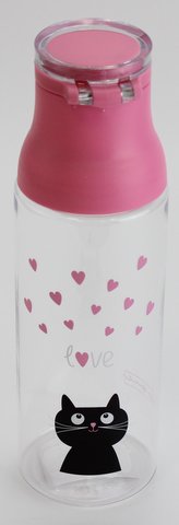 Tritanová lahev 700 ml Kočka a srdíčka - Lahve