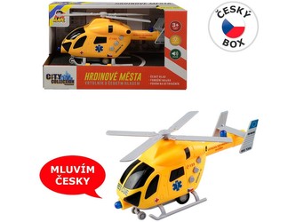 Vrtulník záchranný na setrvačník se světlem a zvukem