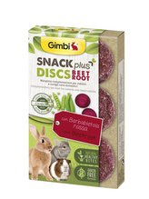 GIMBI Snack Plus DISCS cervena repa 50g