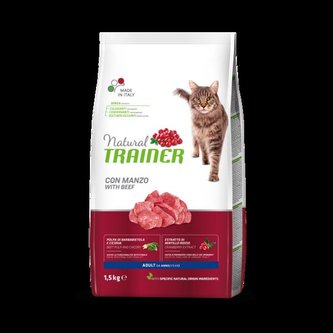 TRAINER Natural Cat Adult hovezi 1,5kg