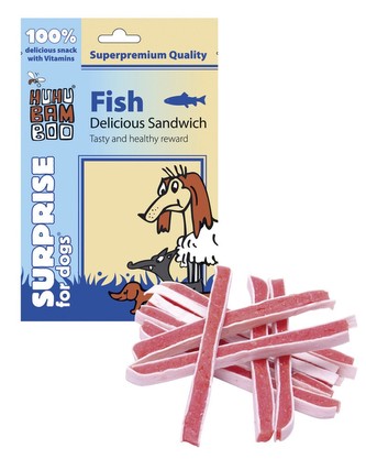 HUHU rybi sandwich delicious 75g