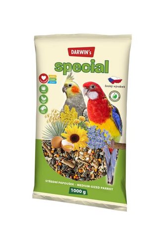 DARWINS SP. stredni papousek 1kg