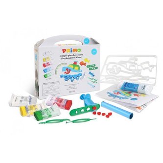 Sada mod. hmot PRIMO NATUR, 5 x 100g, pomůcky, podložka, vykrajovátko LOĎ