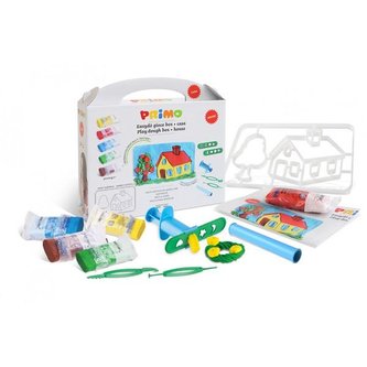 Sada mod. hmot PRIMO NATUR, 5 x 100g, pomůcky, podložka, vykrajovátko DŮM