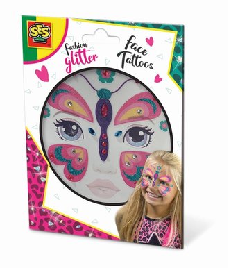SES Třpytkové tetování na obličej / motýl
