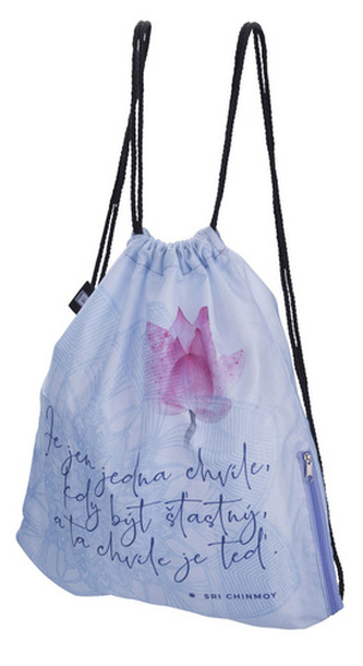 Batoh skládací s kapsou Je jen jedna chvíle 34x41 cm