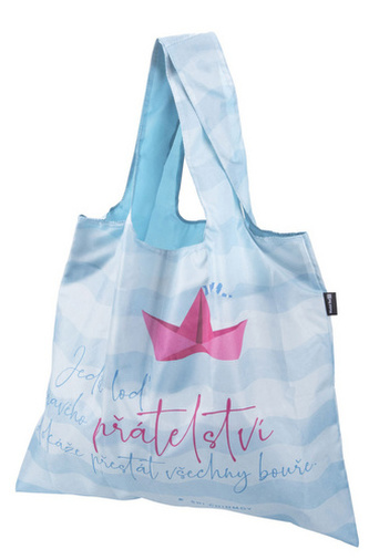 Taška nákupní skládací Jedině loď pravého přátelství 50x42 cm