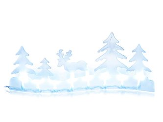 Dekorace vánoční RETLUX RXL281 CW TM krajina/sob