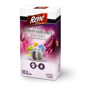 René čaj Earl Grey s citronem kapsle pro Nespresso 10ks