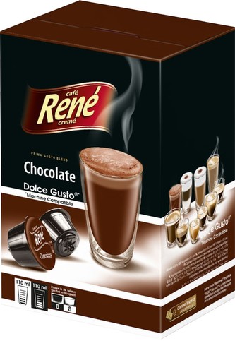 René Chocolate horká čokoláda kapsle pro Dolce Gusto 16ks