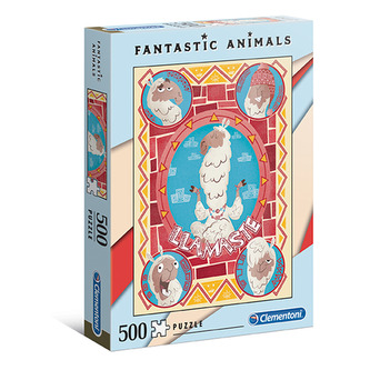 Clementoni Puzzle Fantastic Animals Lama / 500 dílků
