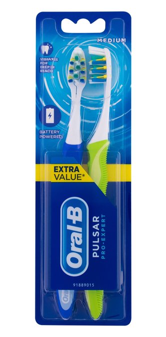 Oral-B Pro Expert Zubní kartáček Pulsar 2 ks Battery Powered unisex