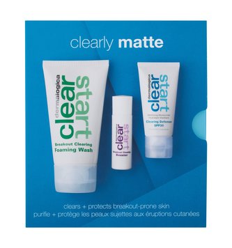 Dermalogica Clearly Matte Skin Kit čisticí pěna Clear StartBreakout Clearing Foaming Wash 75 ml + pleťové sérum Clear Start Breakout Clearing Booster 10 ml + denní pleťová péče Clear Start Clearing Defense SPF30 15 ml